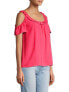 Фото #1 товара Michael Michael Kors Cold-Shoulder Top Rose Pink XL