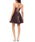 ფოტო #3 პროდუქტის Women's Lamour Lace-Up Mini Dress