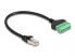 Фото #2 товара Delock RJ45 Cable Cat.6 plug to Terminal Block Adapter 30 cm 2-part - 0.3 m - Cat6 - U/UTP (UTP) - RJ-45