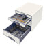 Фото #2 товара Лоток для бумаги Esselte-Leitz WOW Cube из полистирола, белый, формат A4, 4 ящика, 287 мм х 363 мм