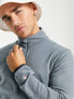 Champion small logo half zip polar fleece in grey