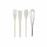 Set of Kitchen Utensils DKD Home Decor Rubber wood Stoneware 10 x 10 x 14 cm (3 Units)