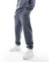 New Balance Iconic collegiate fleece jogger in grey