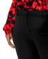 Plus Size Solid Ankle Pants