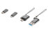 Фото #1 товара DIGITUS USB Adapter Set - 4-piece - Grey
