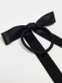 ASOS DESIGN pack of 2 hairbands with bow detail in black satin