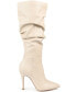 Women's Sarie Wide Calf Ruched Stiletto Boots