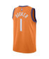 ფოტო #4 პროდუქტის Men's Devin Booker Orange Phoenix Suns 2020/21 Swingman Jersey - Statement Edition