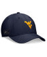 Фото #3 товара Men's Navy West Virginia Mountaineers 2024 On-Field Swoosh Flex Hat