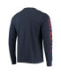 Фото #2 товара Men's Navy New England Patriots Franklin Long Sleeve T-shirt