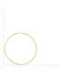 Polished Continuous Hoop Earrings in 14k Gold (2-3/8")