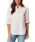 Petite Amanda Cotton Button-Front Shirt