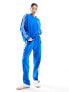 adidas Originals three stripe sweatshirt in bluebird