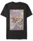 ფოტო #1 პროდუქტის Men's Vintage-Like Bricks Short Sleeve Crew T-shirt