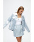 ფოტო #2 პროდუქტის Women's Metallic Shell Detailed Jacket