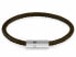 Blackjack Brown Leather Bracelet JUXB03238JWSTBW