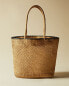 Фото #8 товара Paper beach bag with trim detail
