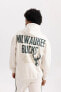 Fit Nba Milwaukee Bucks Oversize Fit Kapüşonlu Kalın Sweatshirt