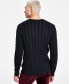 Men's Regular-Fit Cable-Knit Crewneck Sweater, Created for Macy's