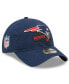 ფოტო #2 პროდუქტის Big Boys Navy New England Patriots 2022 Sideline Adjustable 9TWENTY Hat