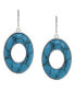 ფოტო #3 პროდუქტის Semi-Precious Turquoise Drop Earrings