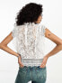 ONLY lace detail top in white