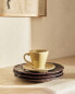 Фото #1 товара Glazed stoneware espresso cup and saucer