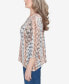 ფოტო #5 პროდუქტის Classic Vertical Animal Print Top with Necklace