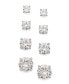 ფოტო #2 პროდუქტის Cubic Zirconia Stud Set in 18k Gold over Sterling Silver