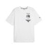 Фото #1 товара Puma Boxy Crew Neck Short Sleeve T-Shirt X Melo Mens White Casual Tops 62170401