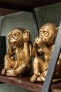 XXL Grösse 3 Affen Figuren Gold Höhe23cm