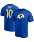 Men's Cooper Kupp Royal Los Angeles Rams Player Icon Name and Number T-shirt 2XL - фото #1