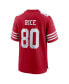 Фото #2 товара Men's Jerry Rice Scarlet San Francisco 49ers Retired Team Player Game Jersey