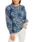 Фото #1 товара Sail To Sable Smocked Top Women's Blue Xs