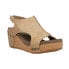 Фото #2 товара Corkys Carley Studded Wedge Womens Beige Casual Sandals 30-5316-TPSM