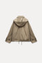 ZW COLLECTION SHORT HOODED TRENCH COAT