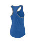 ფოტო #2 პროდუქტის Women's Heather Royal Florida Gators Fuel Racerback Tank Top