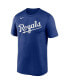 Фото #4 товара Men's Royal Kansas City Royals Wordmark Legend T-shirt