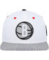 Men's White, Gray Brooklyn Nets Hook Elephant Snapback Hat