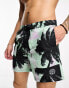 Фото #3 товара Jack & Jones Intelligence swim shorts in palm print