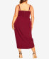 ფოტო #2 პროდუქტის Plus Size Sassy V Dress