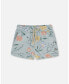 ფოტო #1 პროდუქტის Girl French Terry Short Baby Blue With Printed Romantic Flower - Child