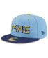 Фото #2 товара Men's Powder Blue Milwaukee Brewers City Connect 59FIFTY Fitted Hat