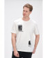 Men's Modern Print Fitted Important T-shirt Белый, S - фото #5