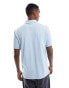 Paul Smith polo shirt with small zebra print logo in light blue