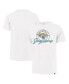 Фото #1 товара Men's White Distressed Jacksonville Jaguars Ring Tone Franklin T-shirt