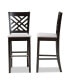 Фото #2 товара Jason Modern and Contemporary Fabric Upholstered 2 Piece Bar Stool Set