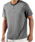 Фото #2 товара Men's Short Sleeve Henley T-Shirt