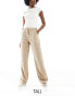 Vero Moda Tall contrast stitch chino trousers in beige