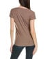 Фото #2 товара James Perse Sheer Slub T-Shirt Women's Brown 0